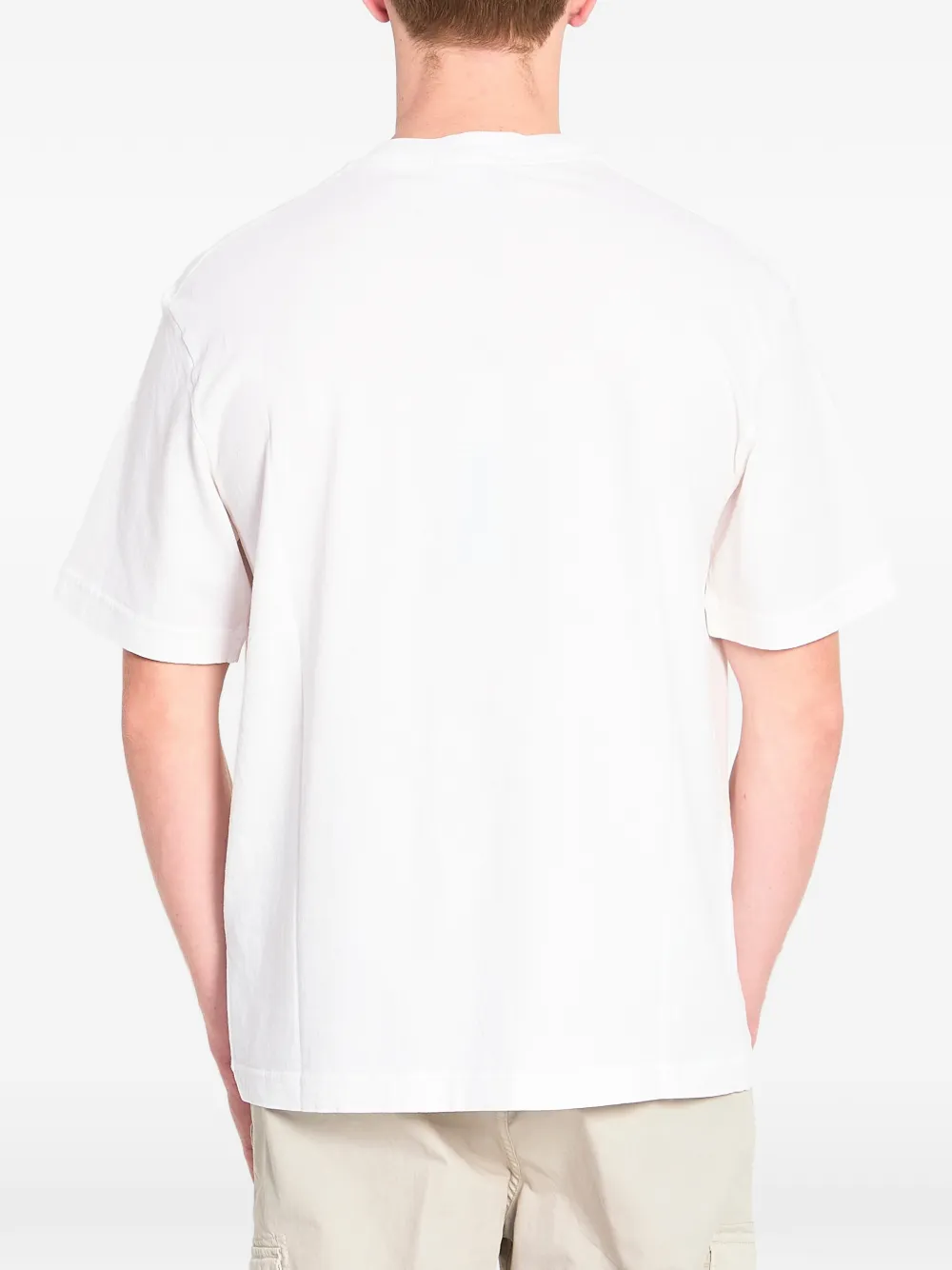 Stone Island T-shirt met ronde hals Wit