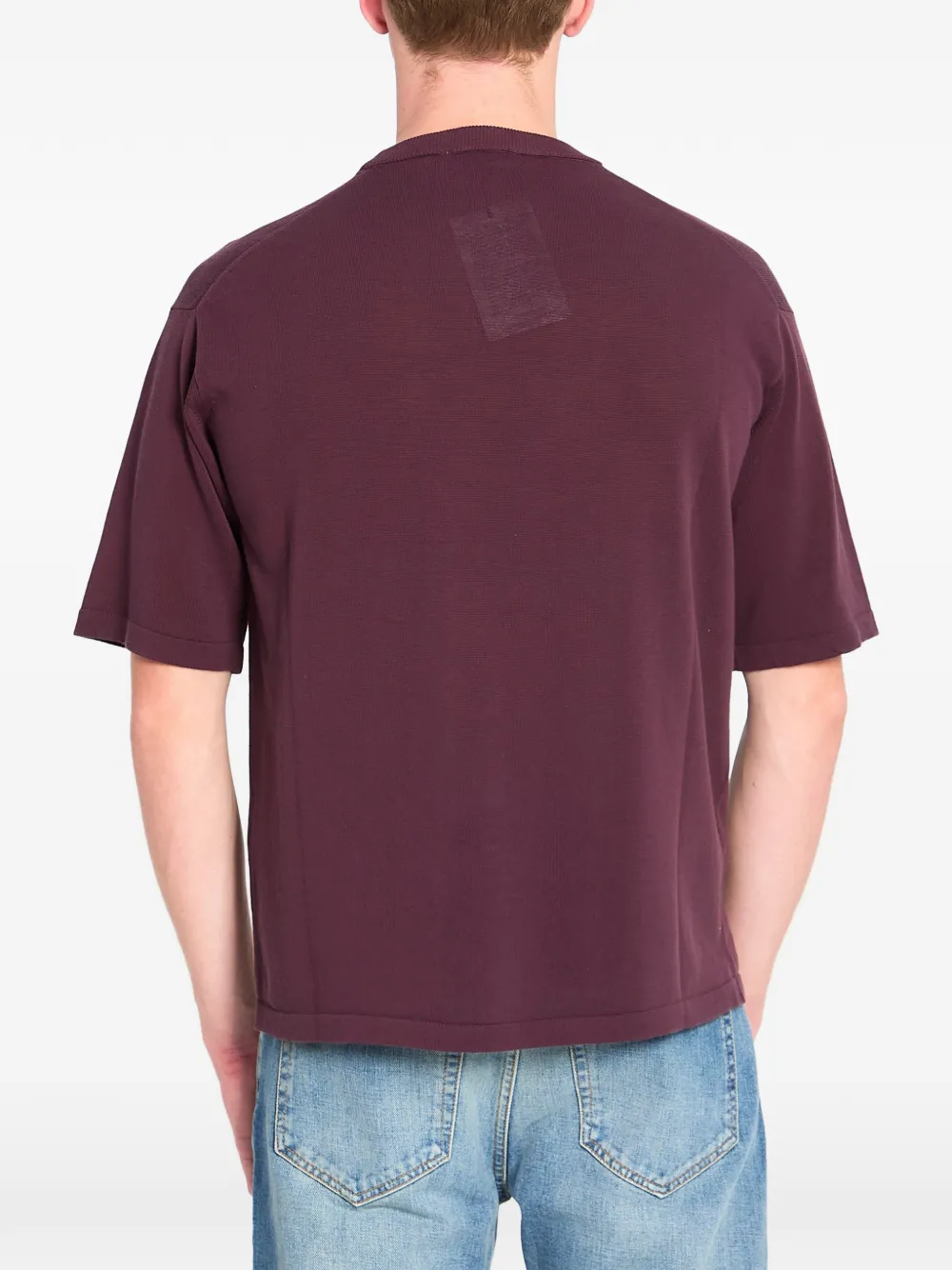 Roberto Collina T-shirt met ronde hals Paars