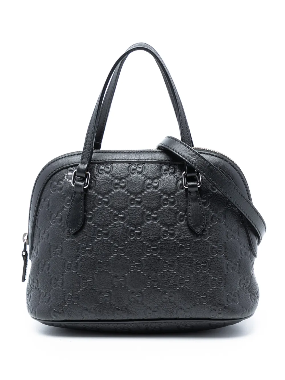 Gucci Pre-Owned 2016-2026 Mini Guccissima Dome satchel - Nero