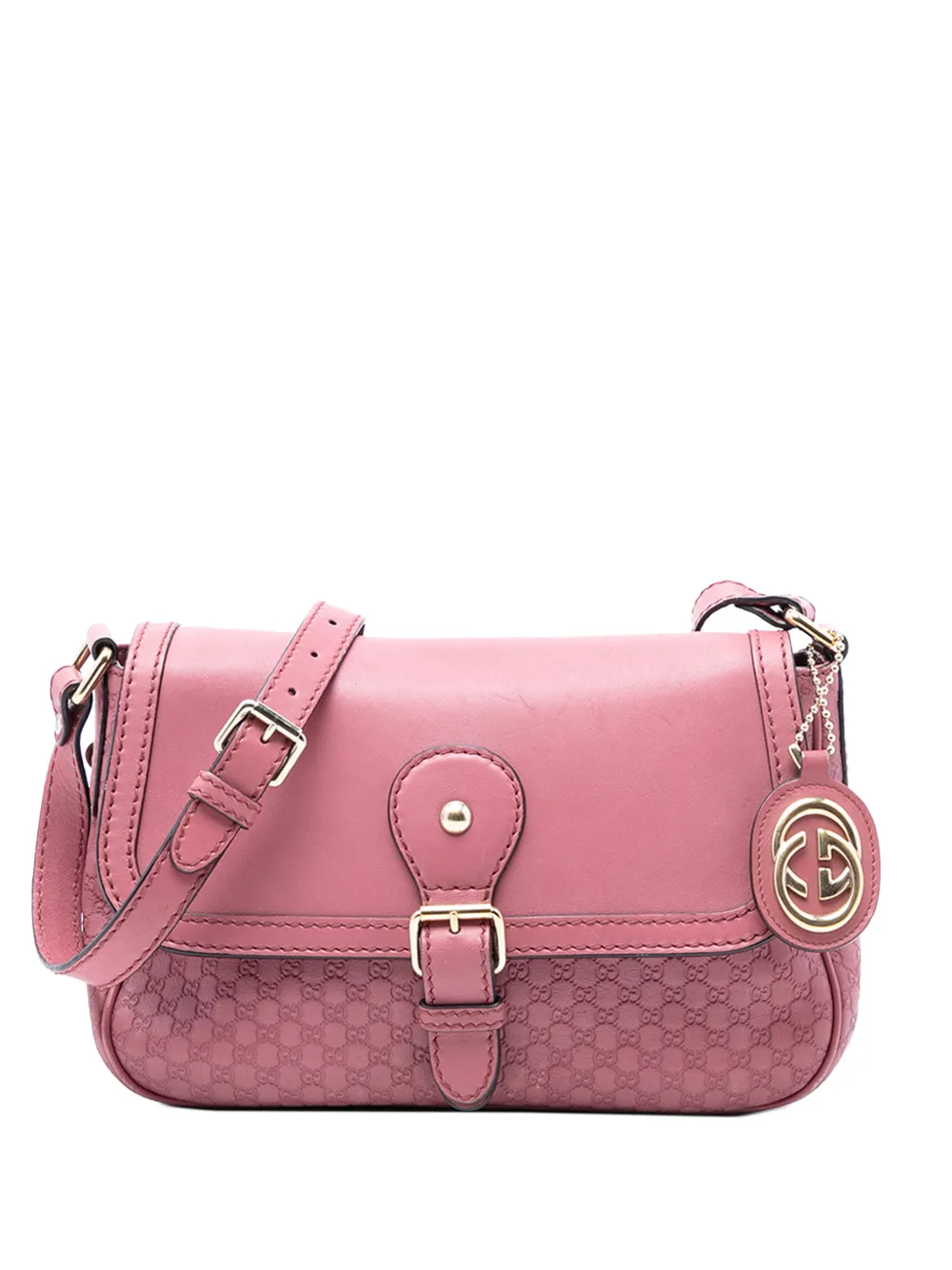 Gucci Pre-Owned 2016-2026 Microguccissima Sukey crossbody bag - Rosa