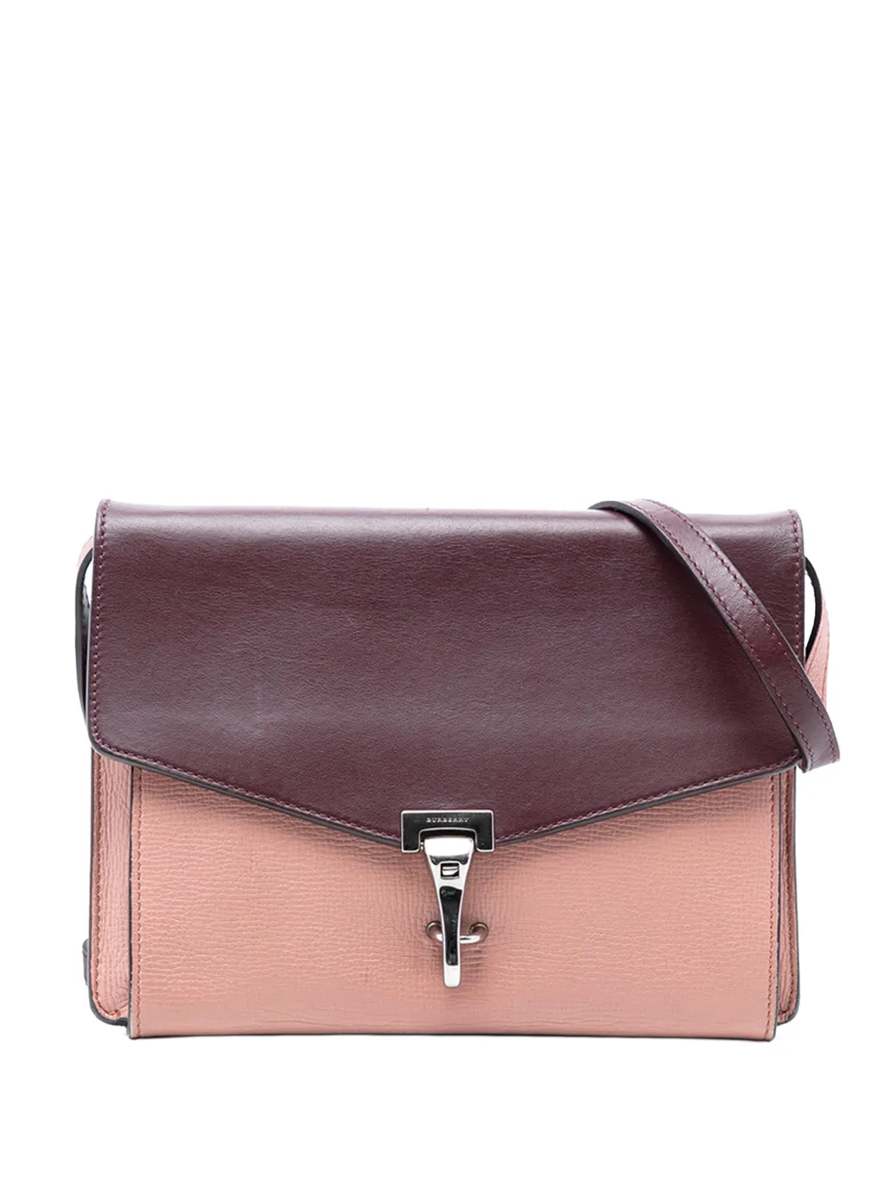 Burberry Pre-Owned 2000-2017 Bicolor Leather Macken crossbody bag - Rosso