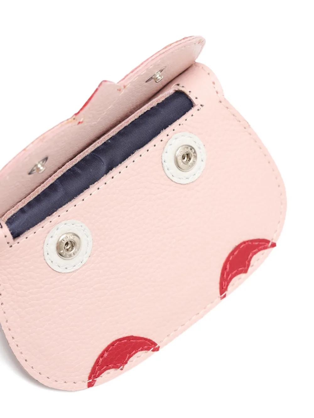  Sarah Chofakian Owl Leather Card Holder - Pink 