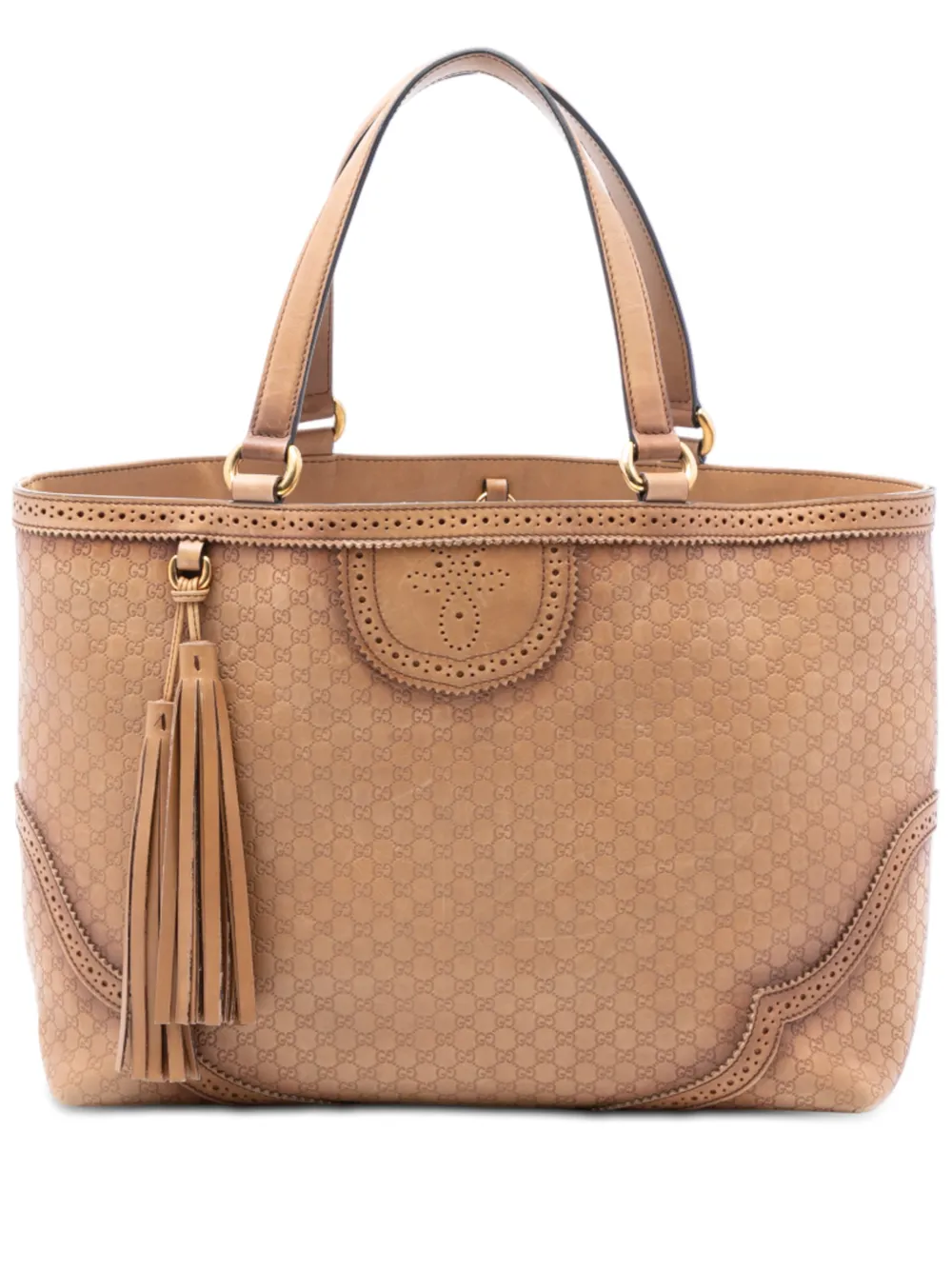 Gucci Pre-Owned 2000-2015 Microguccissima Brogue Duilio tote bag - Marrone