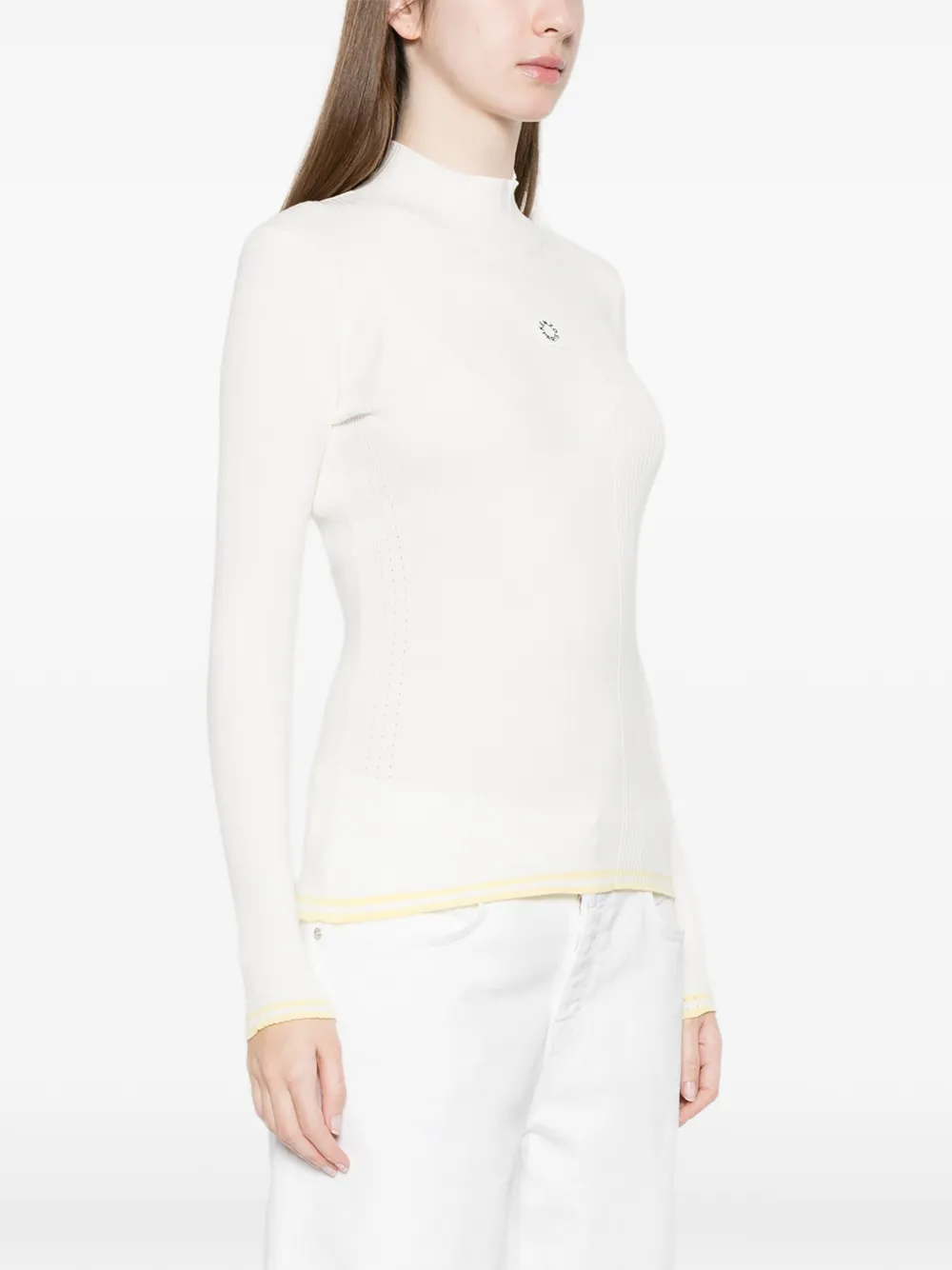  Kenzo Ribbed Logo Sweater - White 