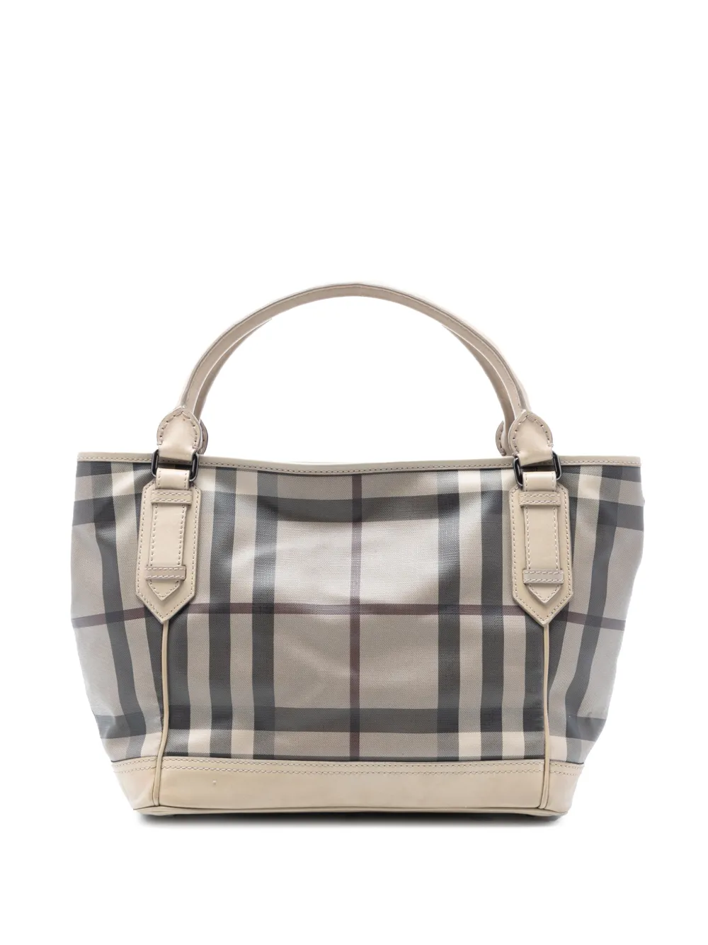 Burberry Pre-Owned 2000-2017 Smoked Check Coated Canvas handbag - Braun