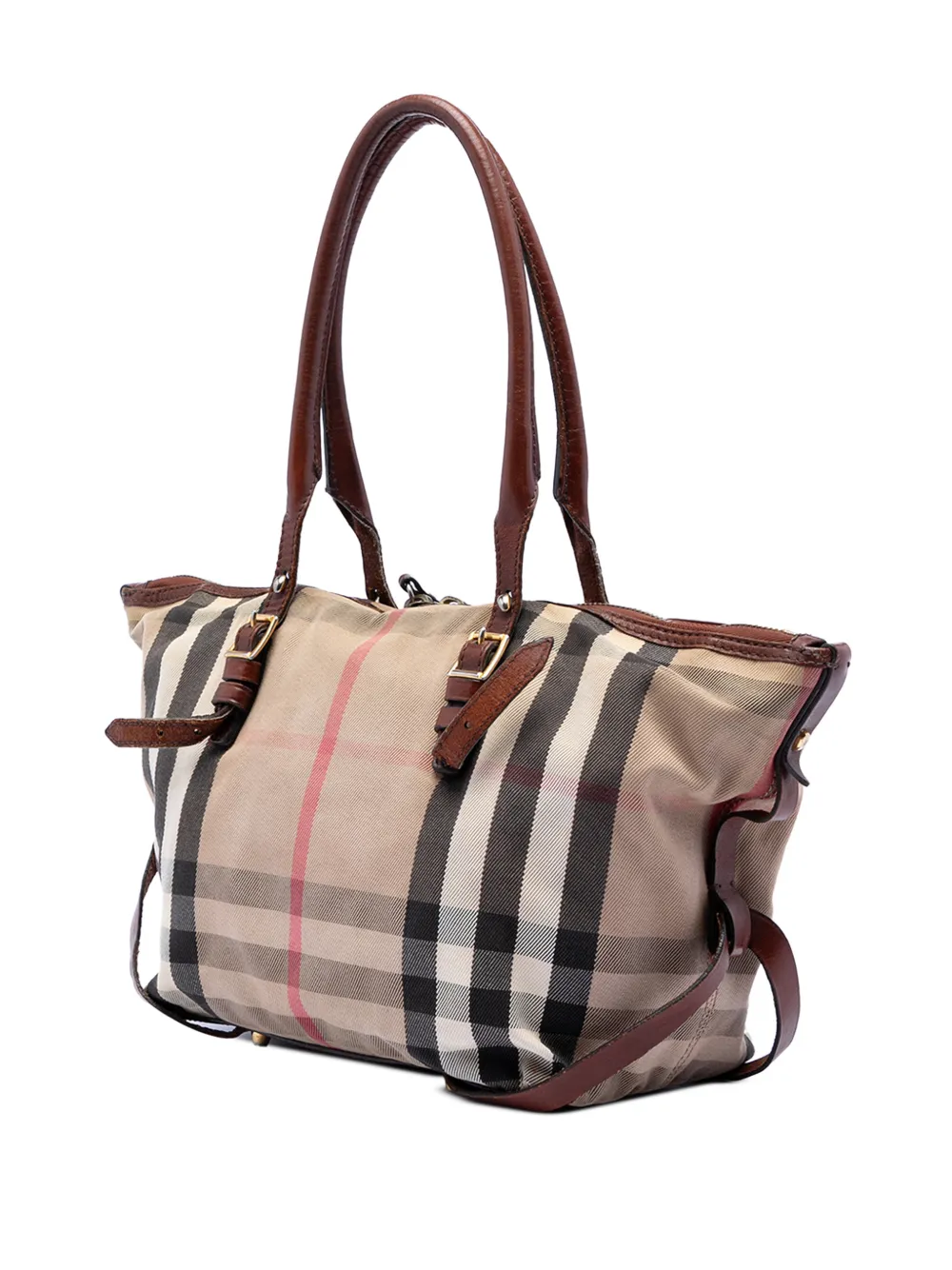 2000-2017 Small House Check Canvas Bridle Salisbury Tote Bag