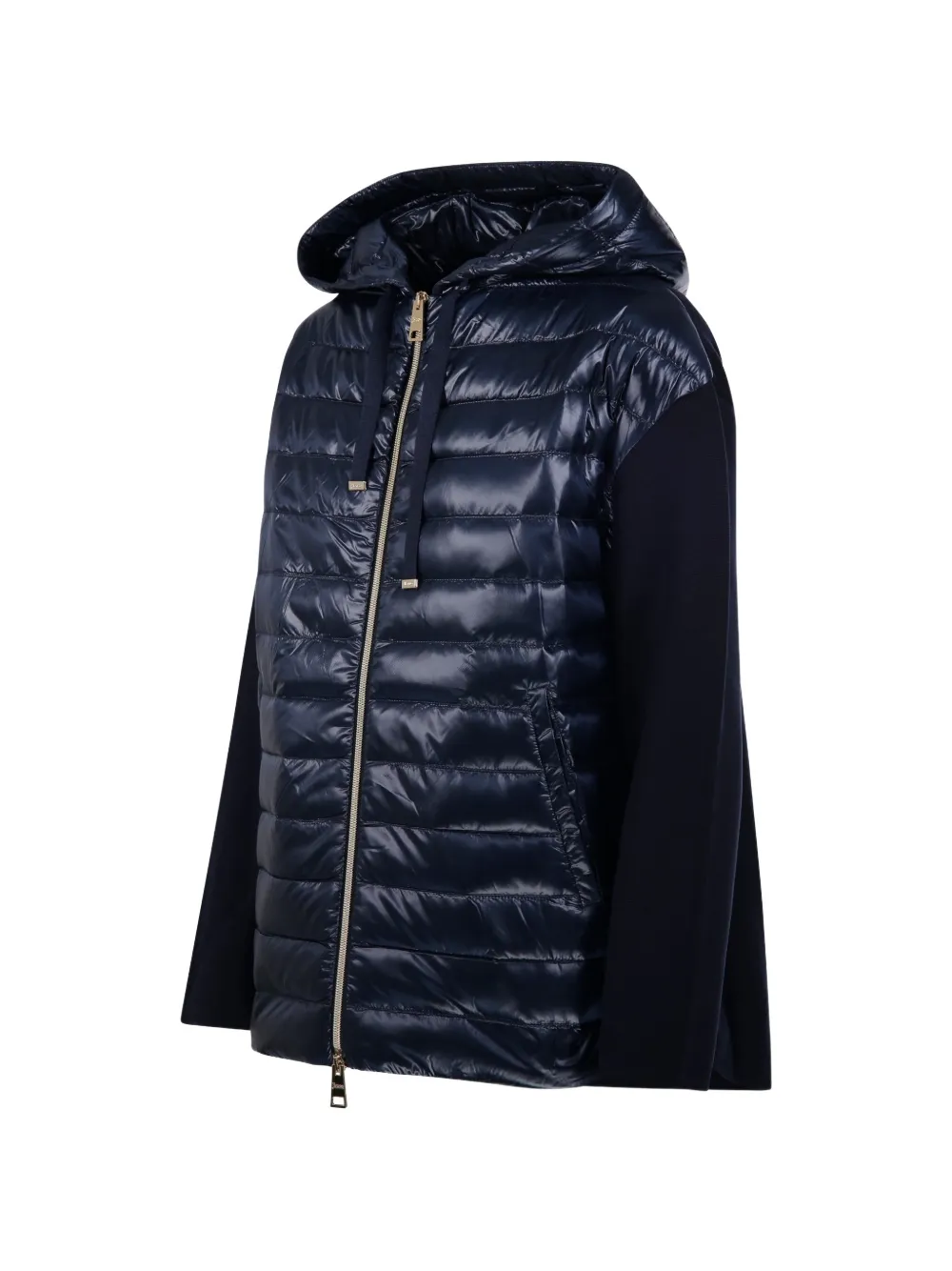  Herno Hooded Quilted Coat - Blue 