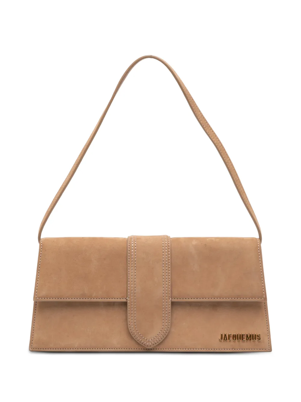 Jacquemus Pre-Owned 2019-2025 Suede Le Bambino Long shoulder bag - Marrone
