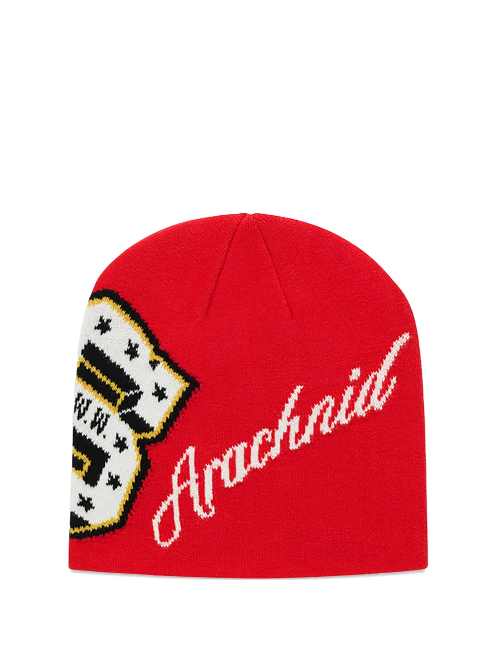 Sp5der District V Skully Beanie Hat In Red