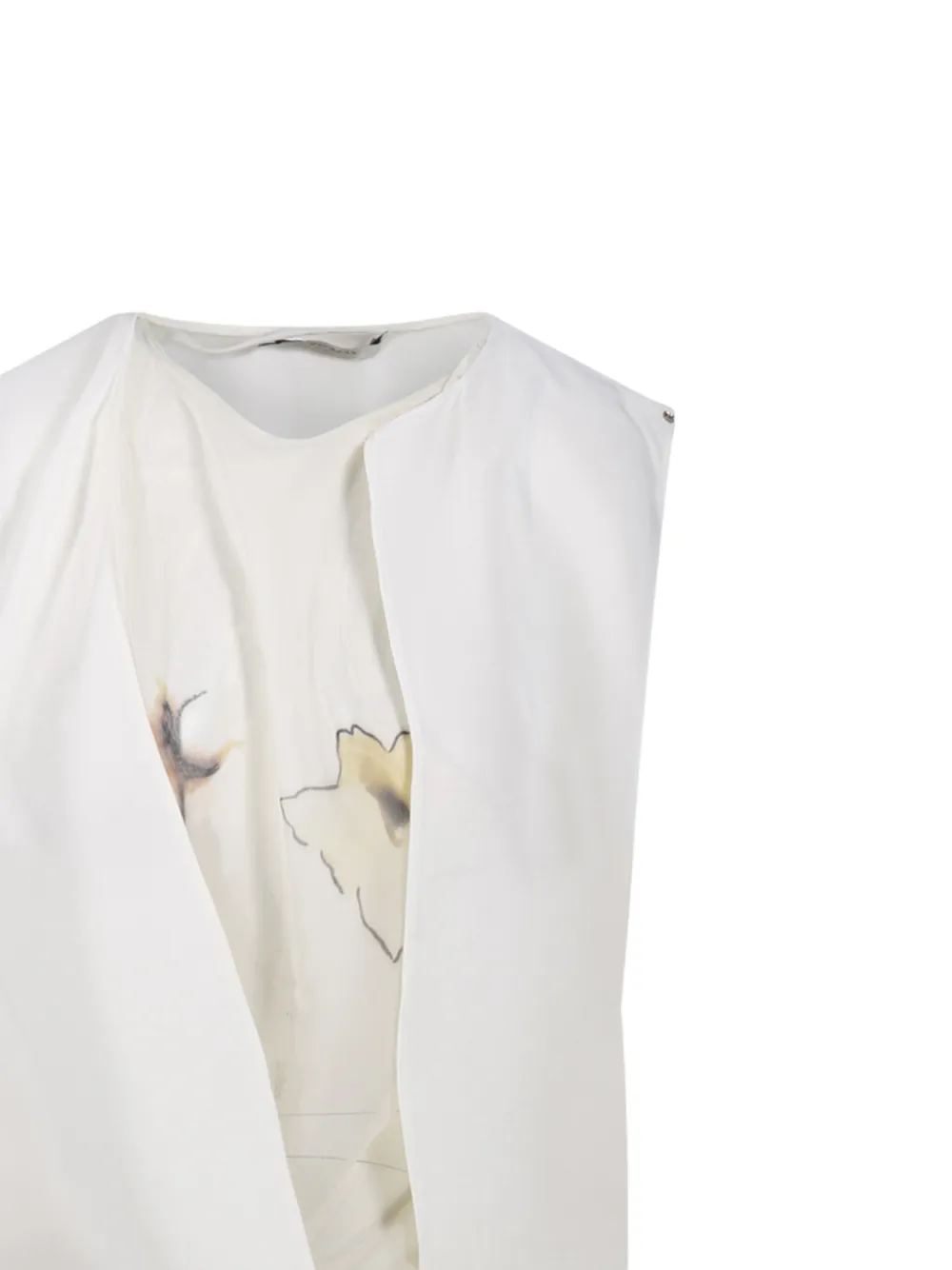 Sportmax Top met bloemenprint Beige