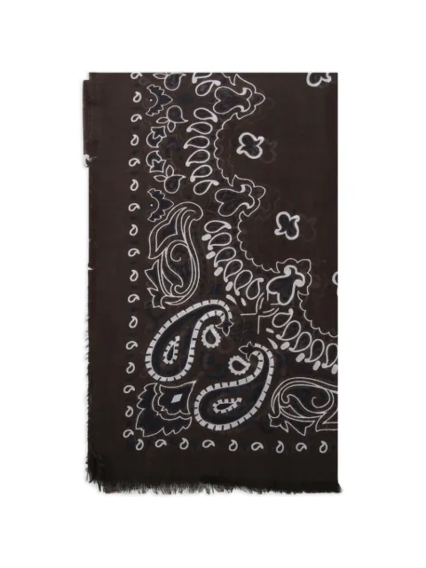 BeYou paisley fringed scarf