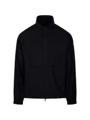 Balenciaga logo-print zip-up Jacket | Black | FARFETCH IN