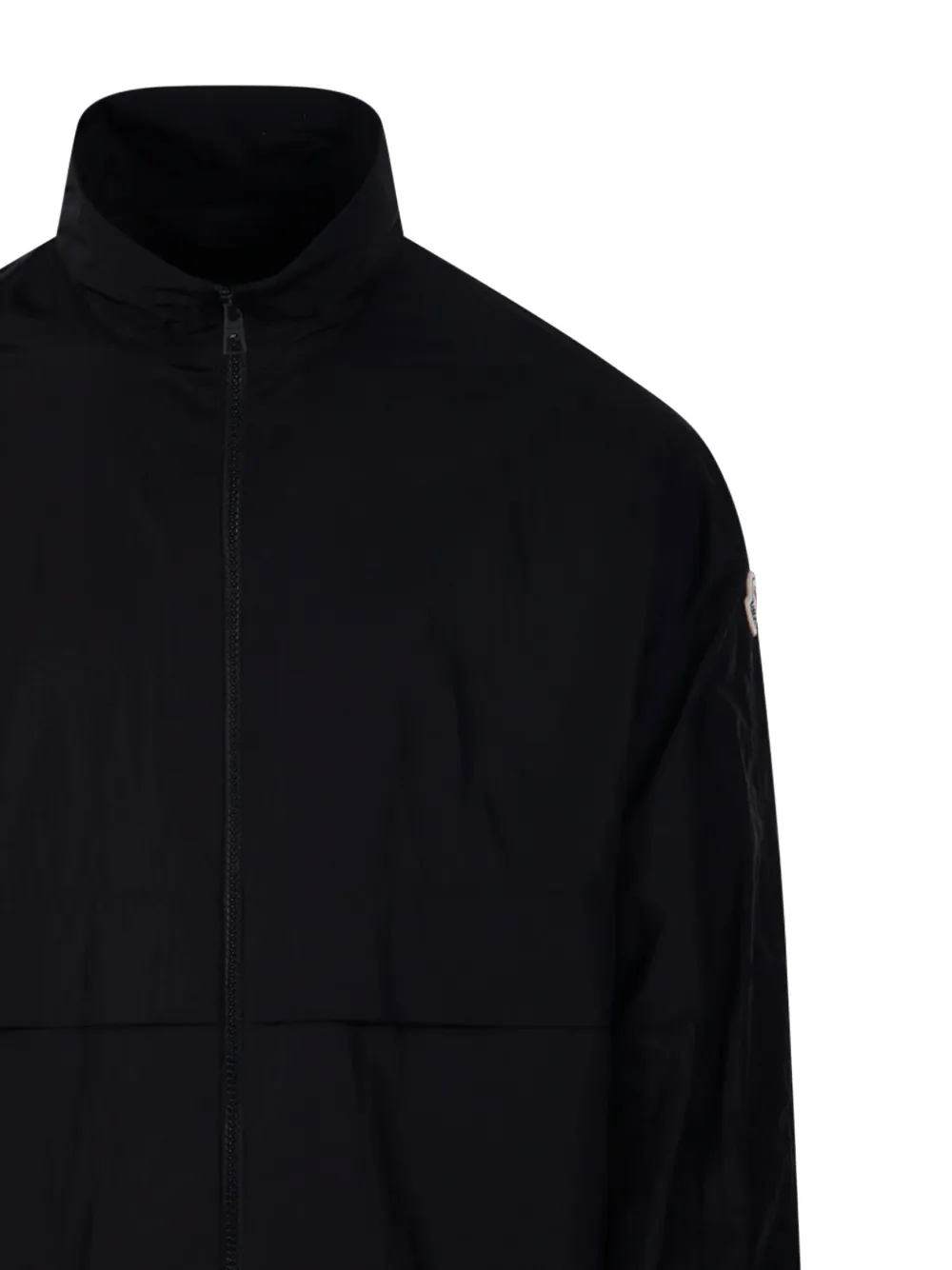 Moncler Rastaban jack met logopatch en rits Zwart