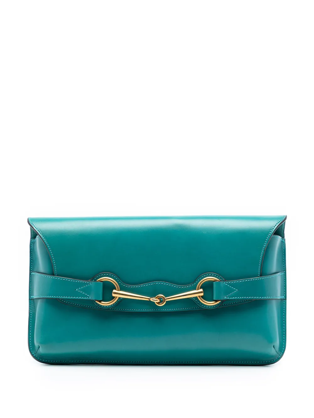 Gucci Pre-Owned 2016-2026 Calfskin Bright Bit clutch bag - Blu