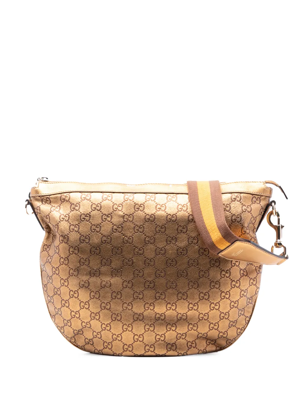 Gucci Pre-Owned 2000-2015 Guccissima Web hobo bag - Oro