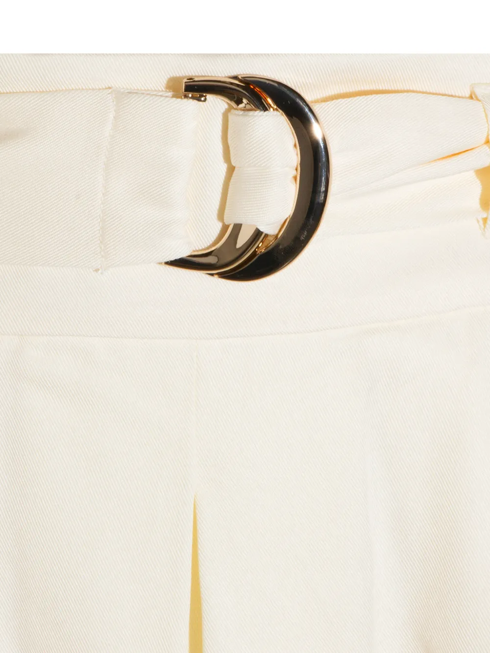 TWINSET Midi-rok met gespriem en plooien Beige