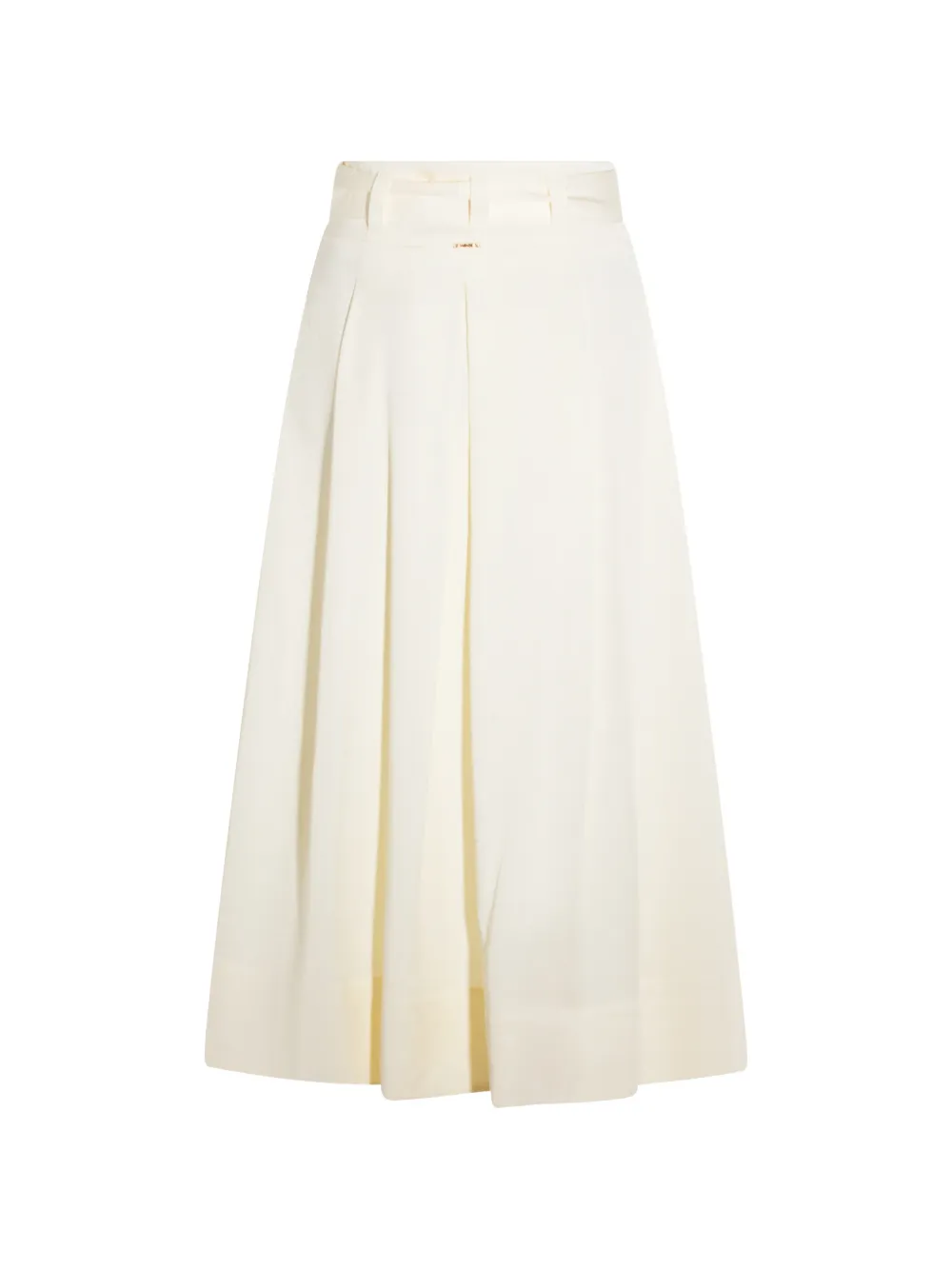 TWINSET Midi-rok met gespriem en plooien Beige