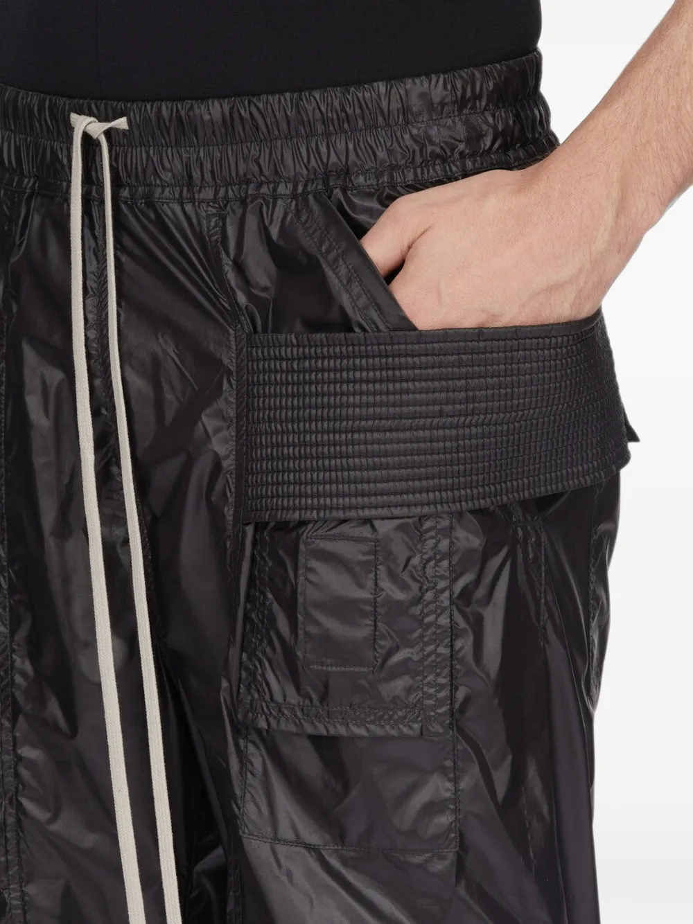 Rick Owens DRKSHDW Creach cargo broek met trekkoord Zwart