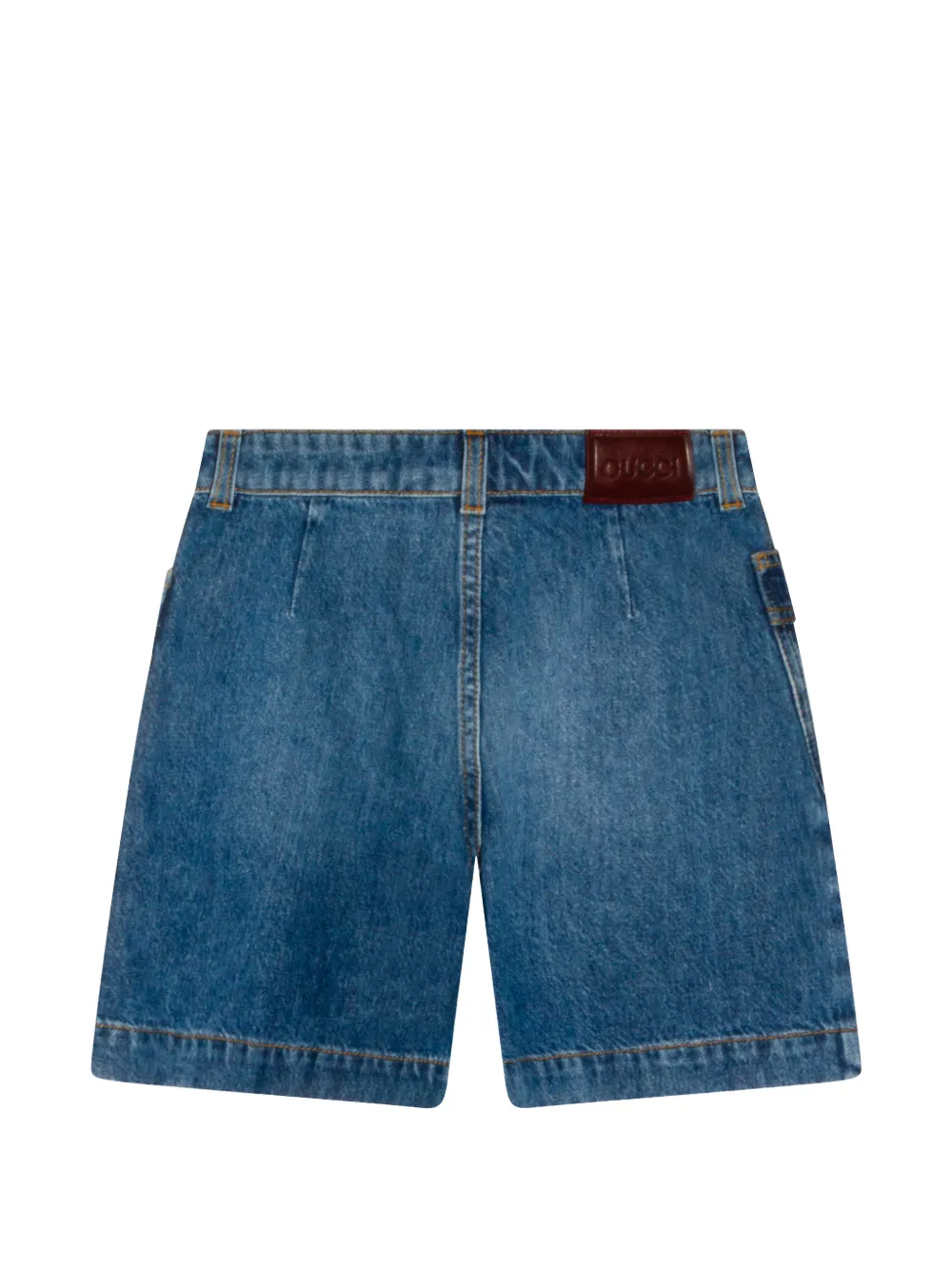  Gucci Kids Pocket Denim Shorts - Blue 
