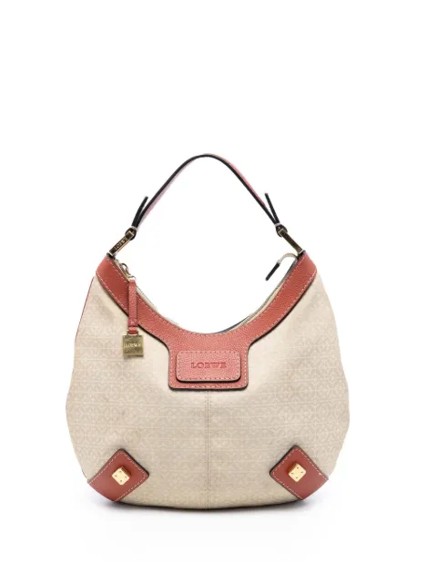 Loewe Pre-Owned 2008 Anagram Canvas New Road hobo bag