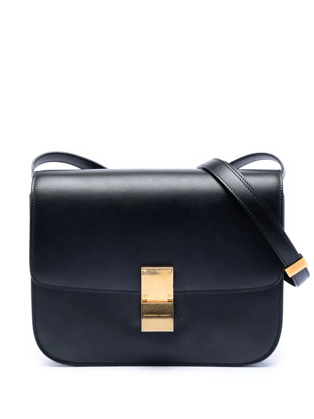 Celine Pre-Owned 2010-2025 Medium Calfskin Classic Box crossbody bag - Nero