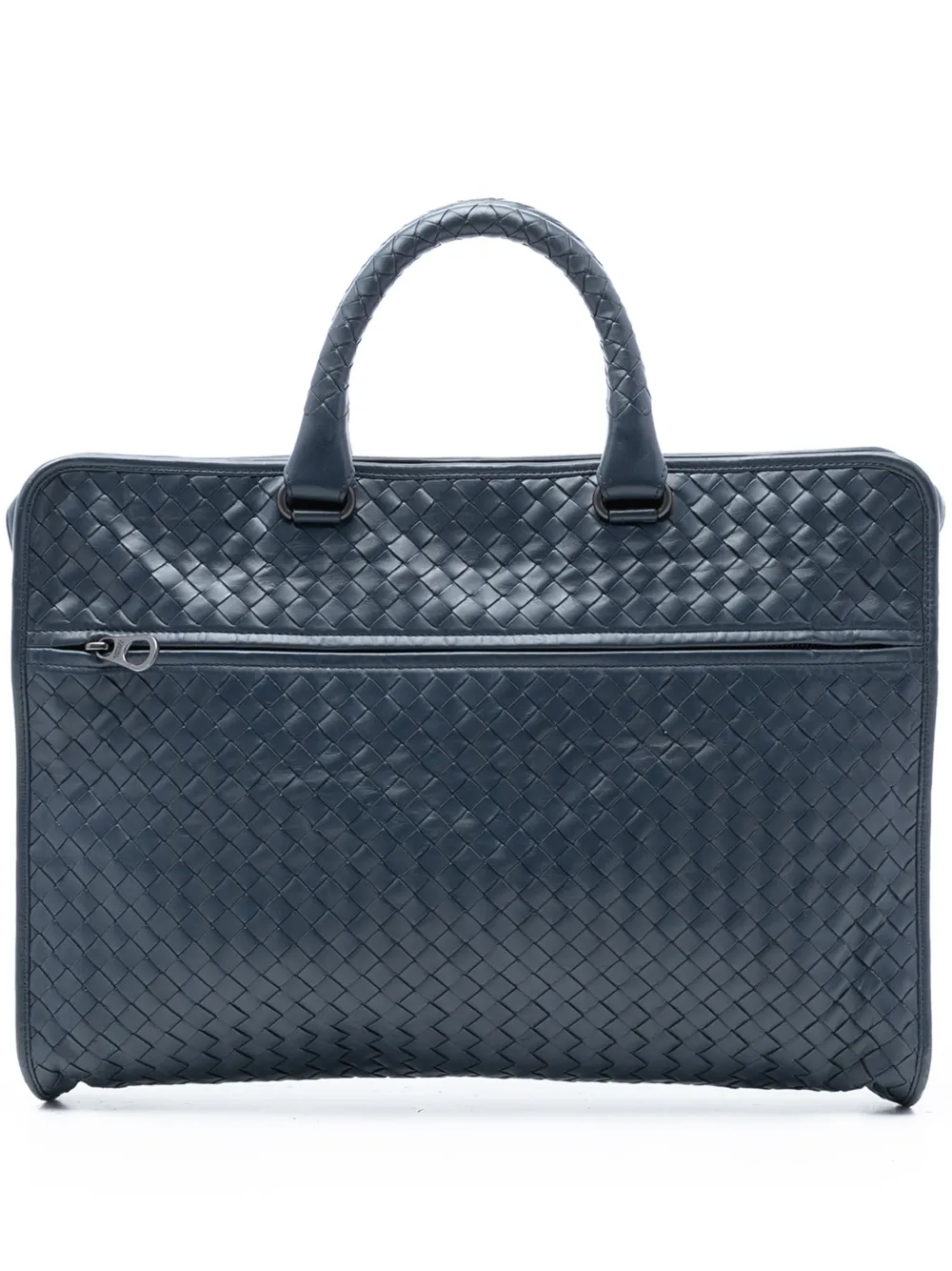 Bottega Veneta Pre-Owned 2012-2026 Nappa Intrecciato business bag - Blu