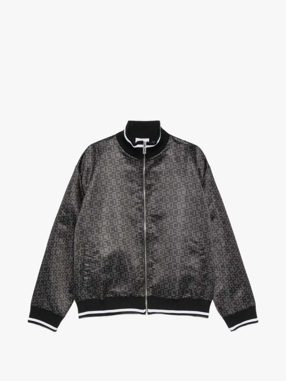 GCDS logo-monogram zip-up jacket | Black | Image 1