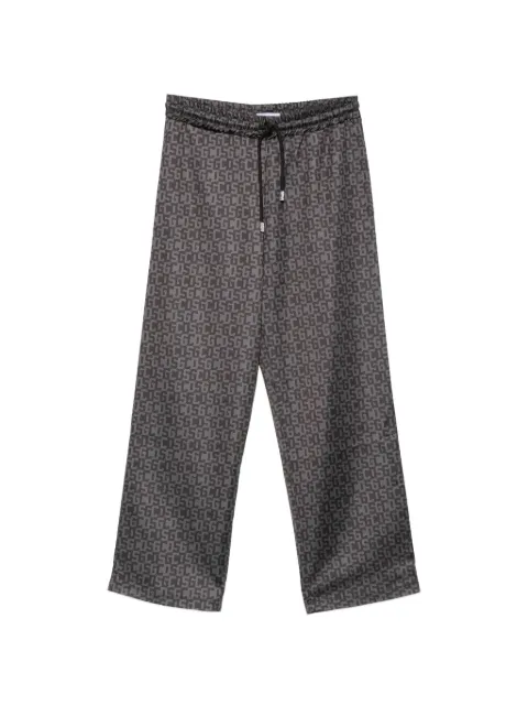 GCDS monogram-print drawstring track pants