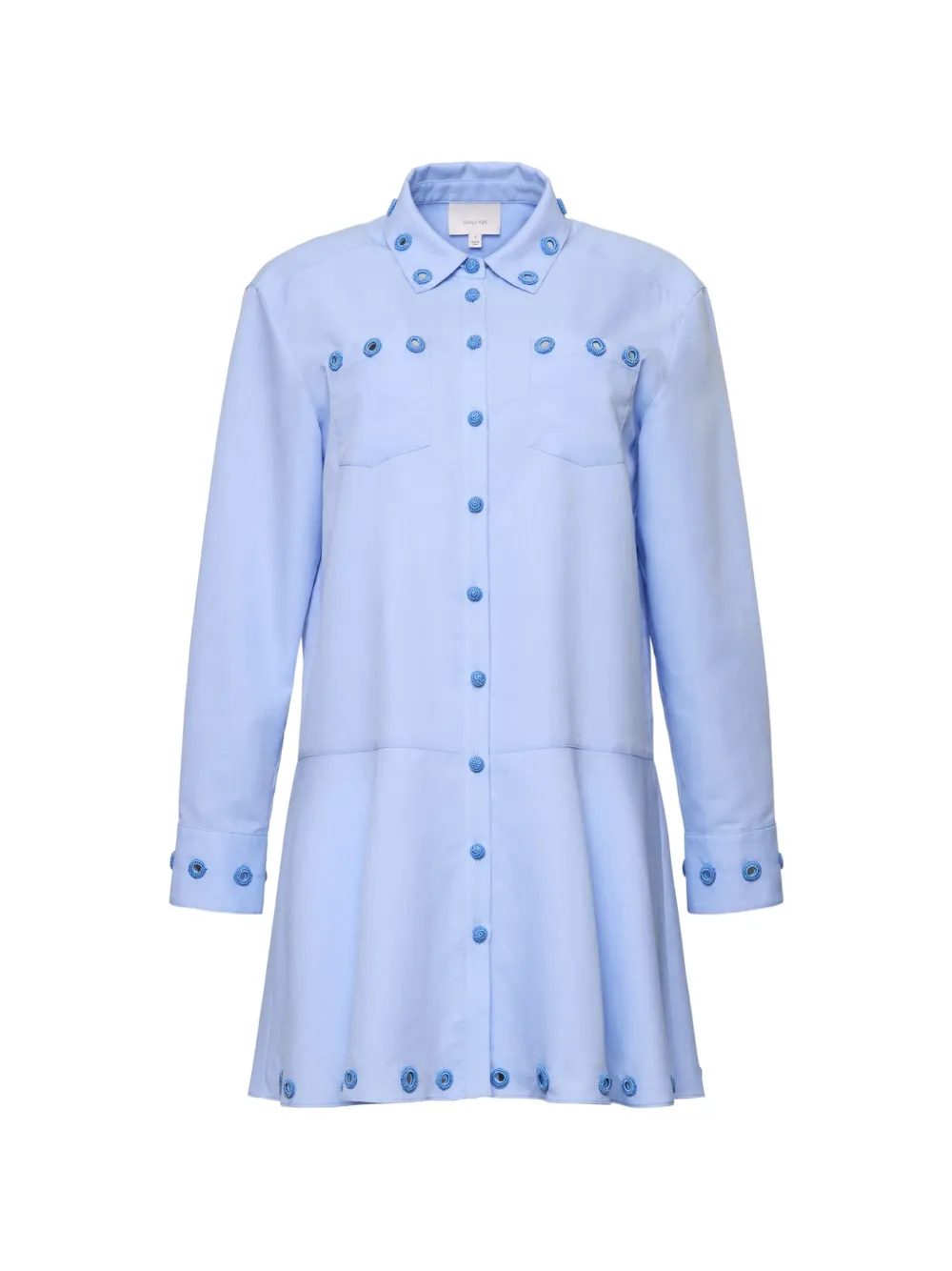 Cinq A Sept Giulia crochet-detail mini dress - Blu