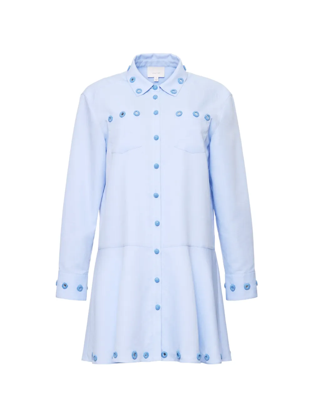 Cinq A Sept Giulia crochet-detail mini dress - Blu