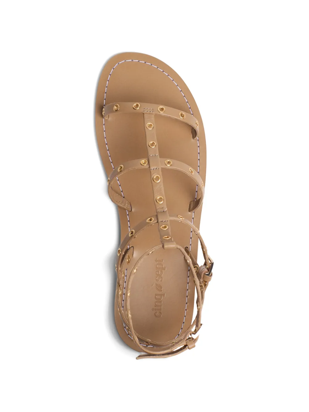 Cinq A Sept Ariella platte sandalen Beige