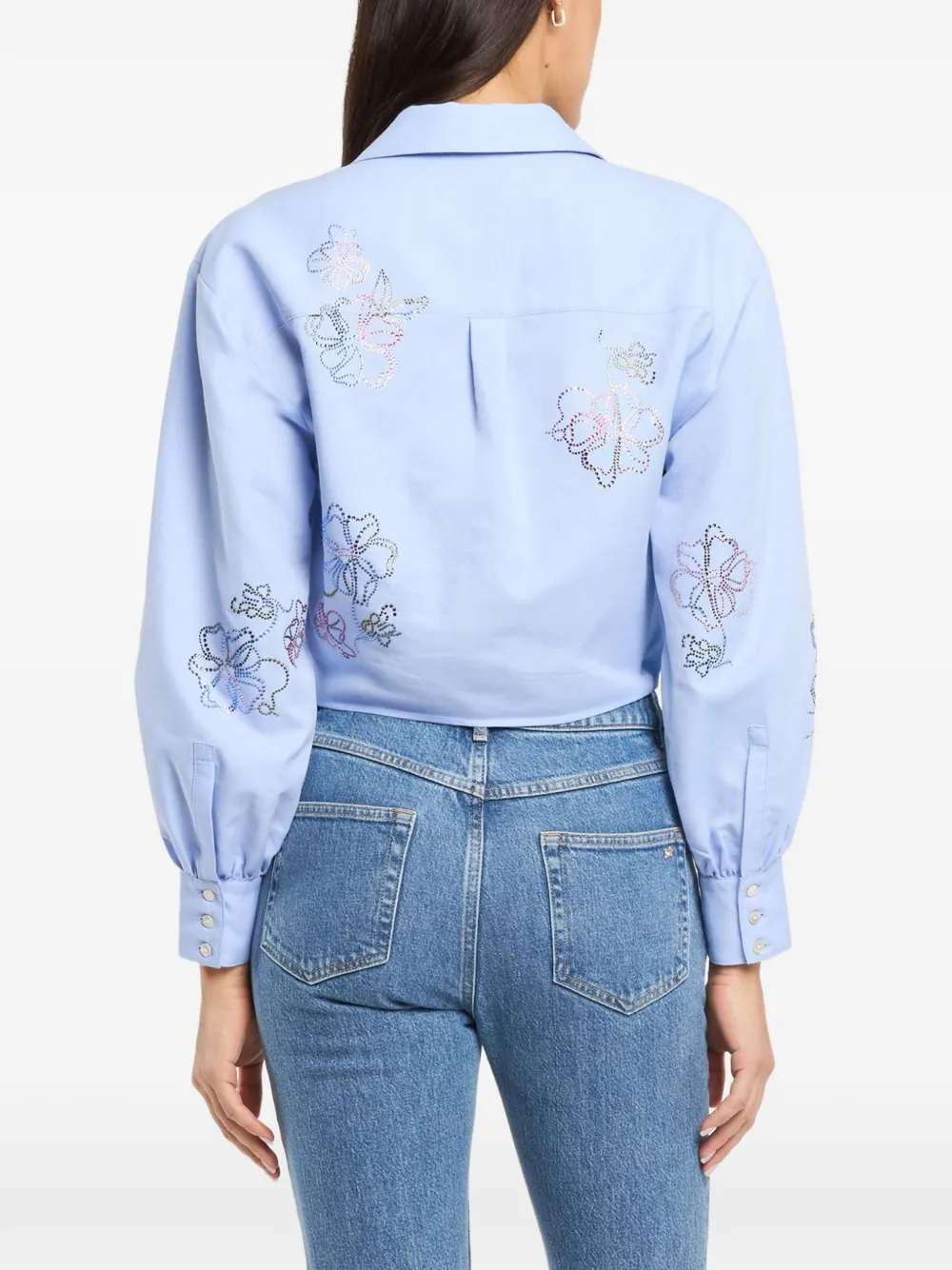 Cinq A Sept Marianna blouse met bloemenprint Blauw