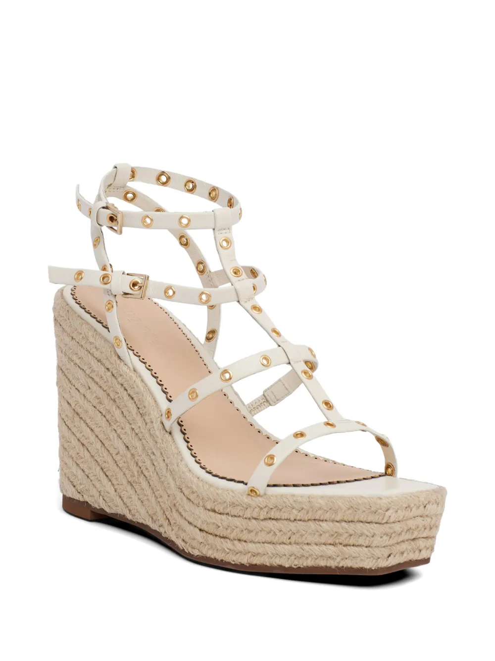 Cinq A Sept Norah sandalen met sleehak Wit