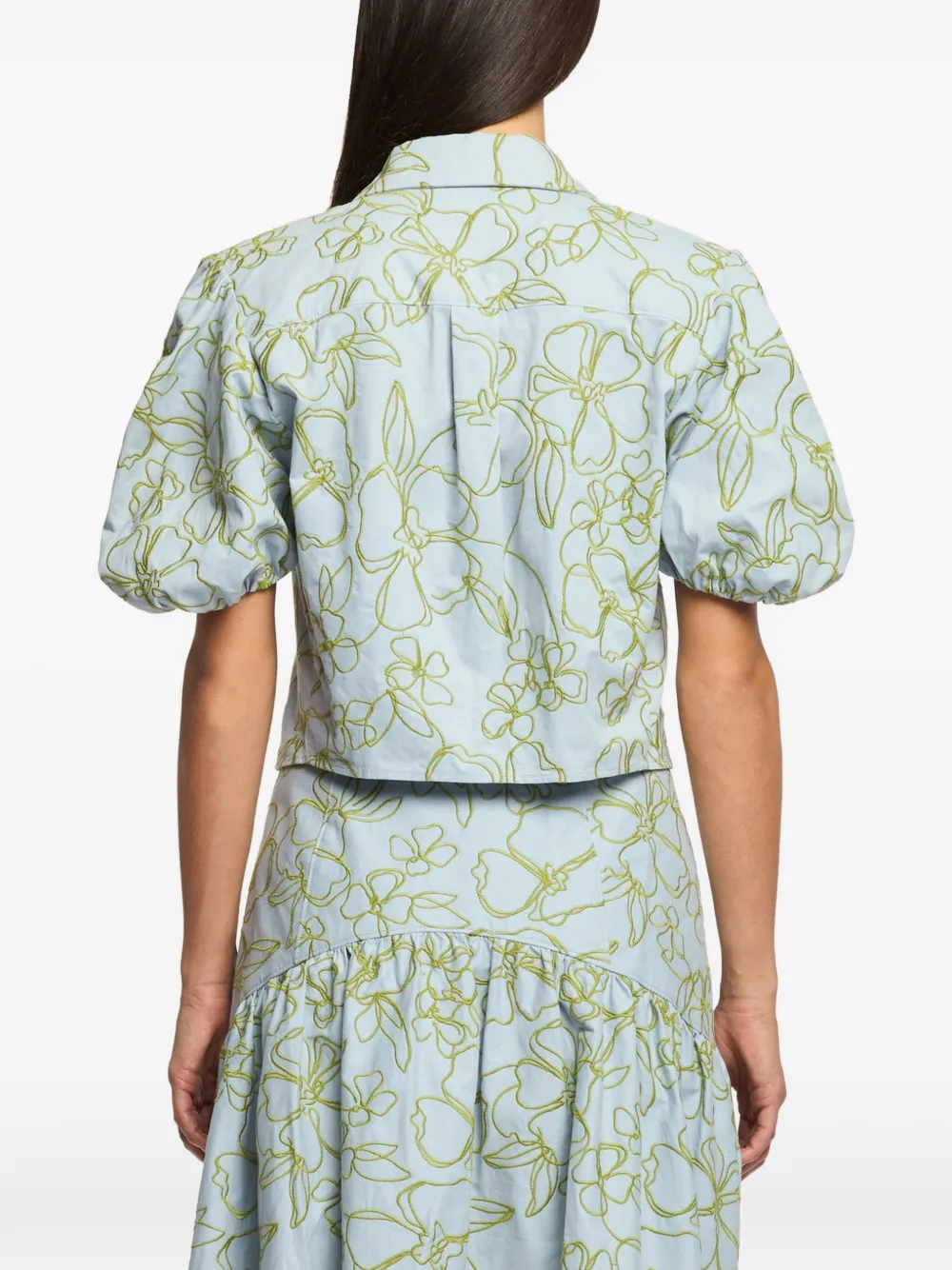 Cinq A Sept Zoanne blouse met bloemenprint Blauw