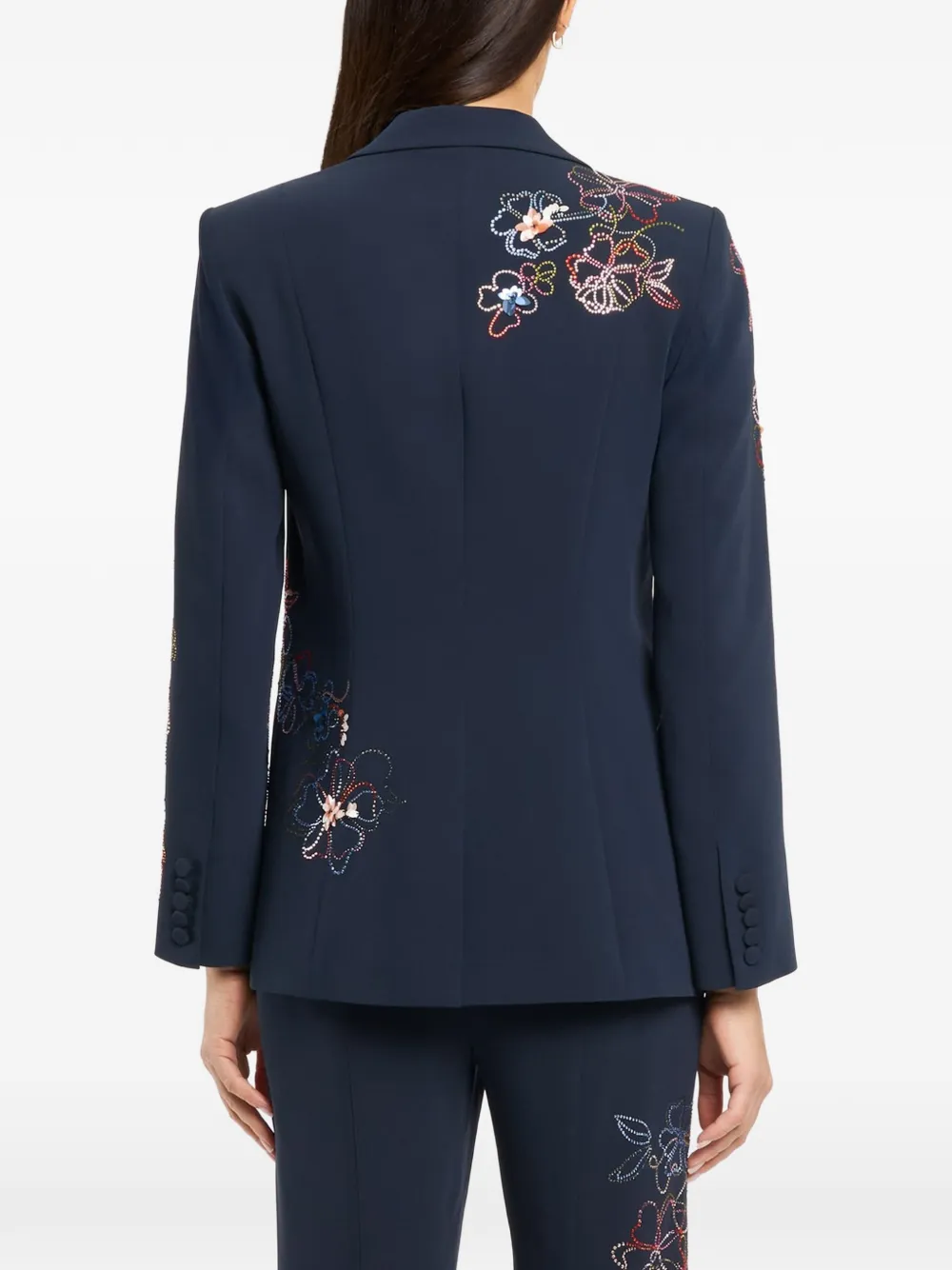 Cinq A Sept Karlie blazer met bloemendetail Blauw