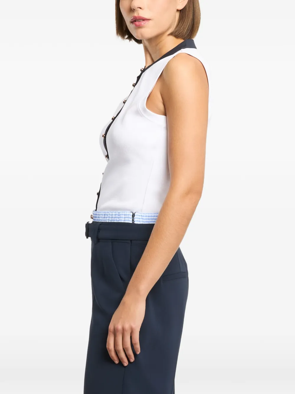 Cinq A Sept Beverly blouse met knopen Wit
