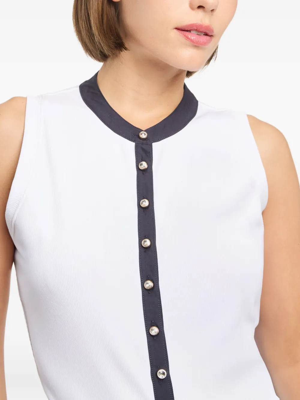 Cinq A Sept Beverly blouse met knopen Wit
