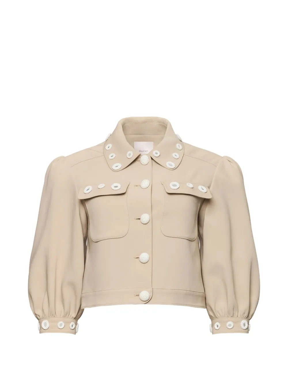 Cinq A Sept Gilliana crochet jacket - Toni neutri