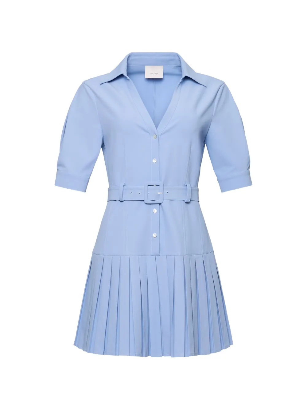 Cinq A Sept Moriah pleated belted mini dress - Blau