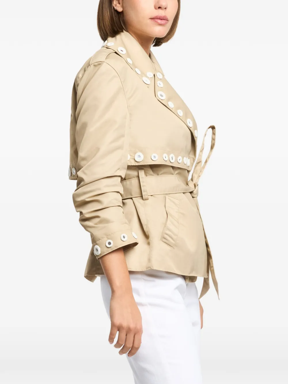 Cinq A Sept Yates korte trenchcoat Beige