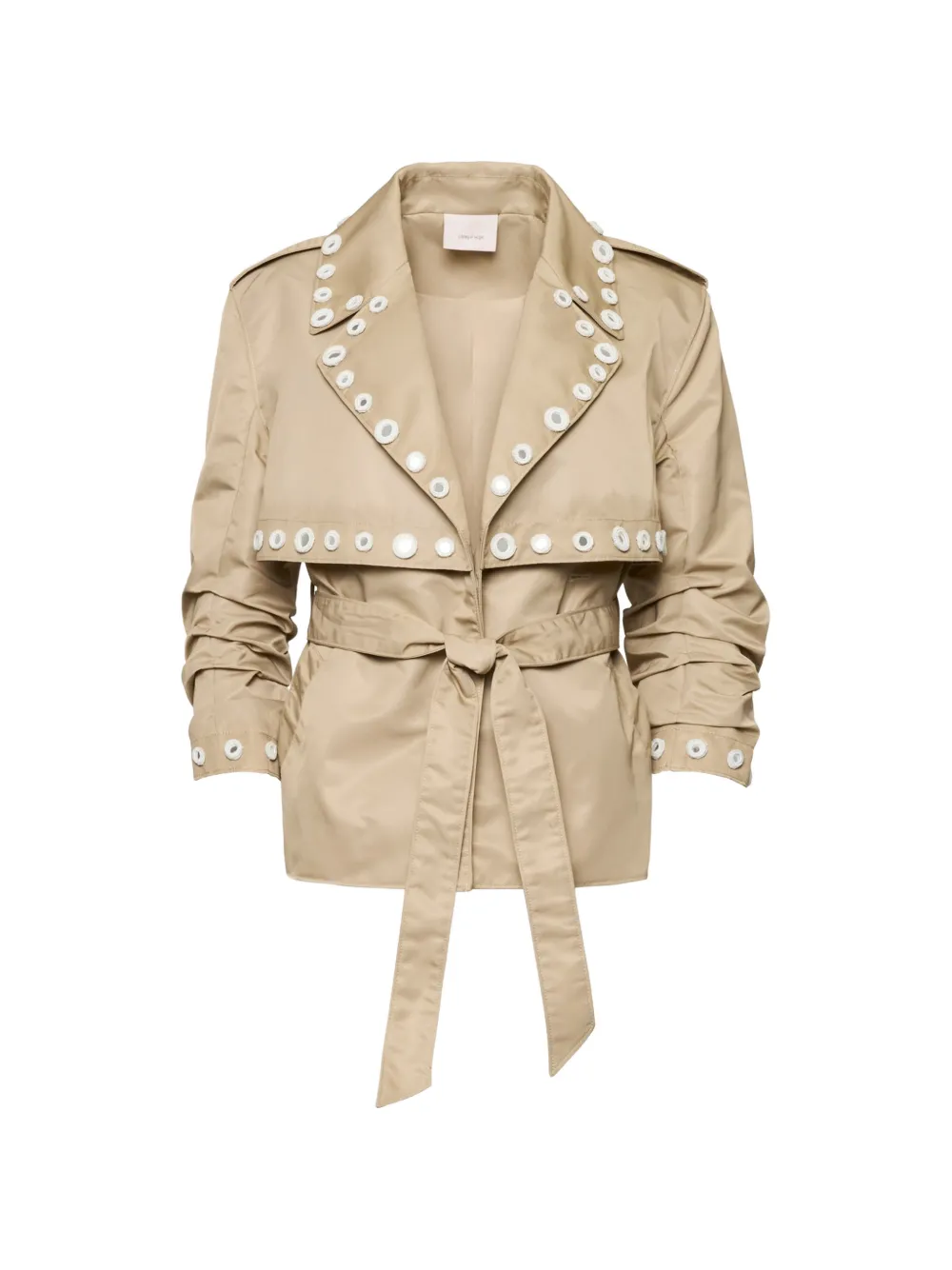 Cinq A Sept Yates short trench jacket - Toni neutri