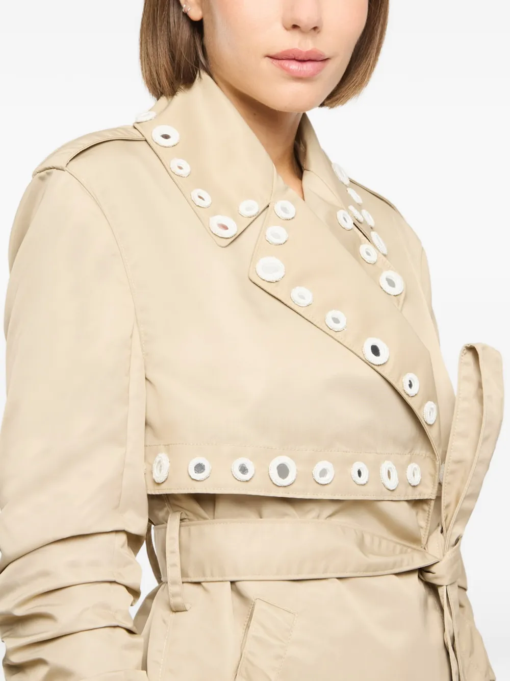 Cinq A Sept Yates korte trenchcoat Beige