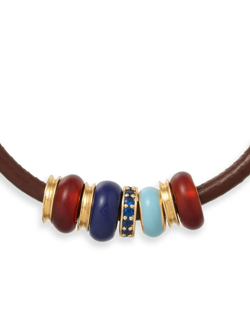  Roxanne Assoulin Leather Bracelet - Gold 