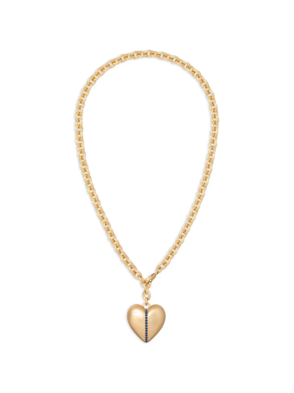 Roxanne Assoulin The Sapphire Stripe hear pendant - Oro