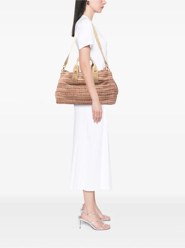 Prada Pre-Owned 2013-2025 ツイード サッチェルバッグ | マルチカラー