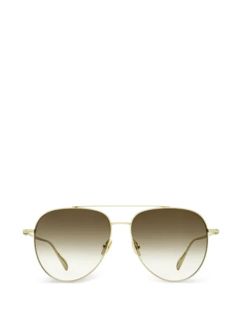 Ferragamo Eyewear double-bridge pilot sunglasses