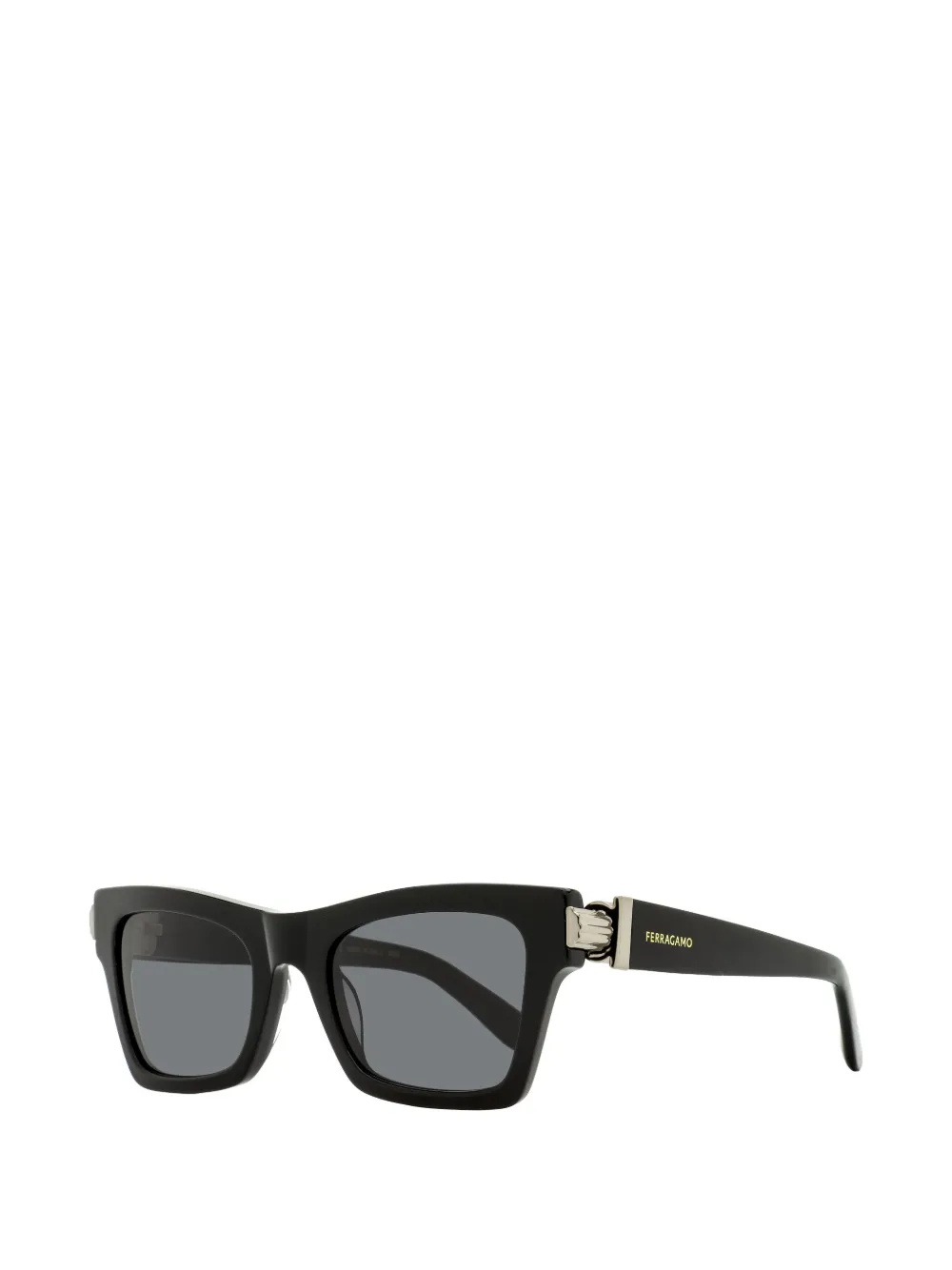  Ferragamo Eyewear Rectangle-frame Sunglasses - Black 