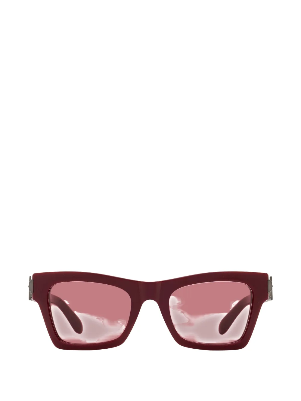 Ferragamo Eyewear rectangular-frame sunglasses - Rosso