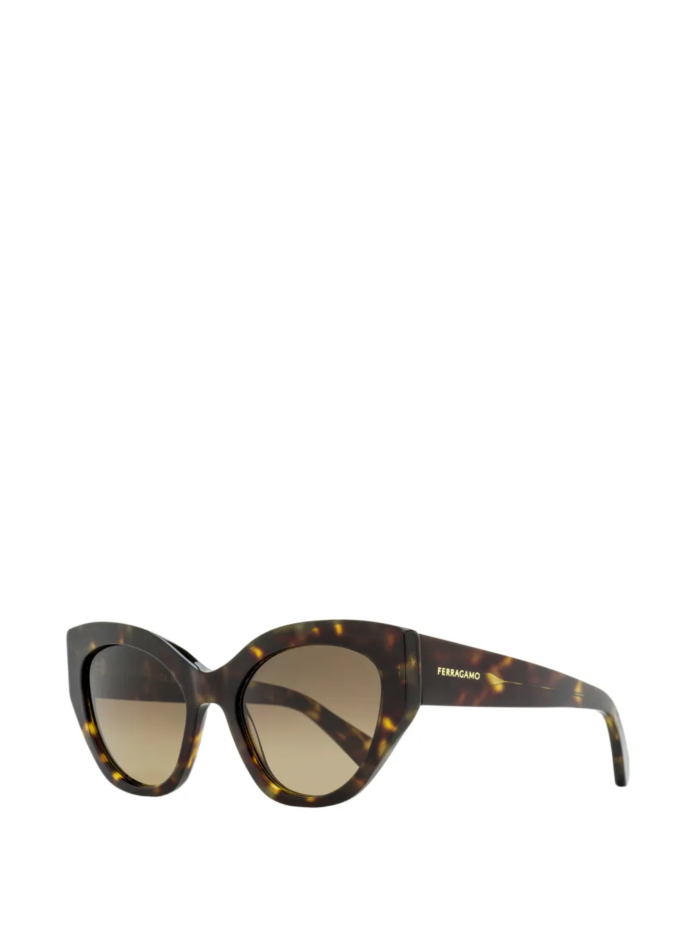  Ferragamo Eyewear Cat-eye Sunglasses - Brown 