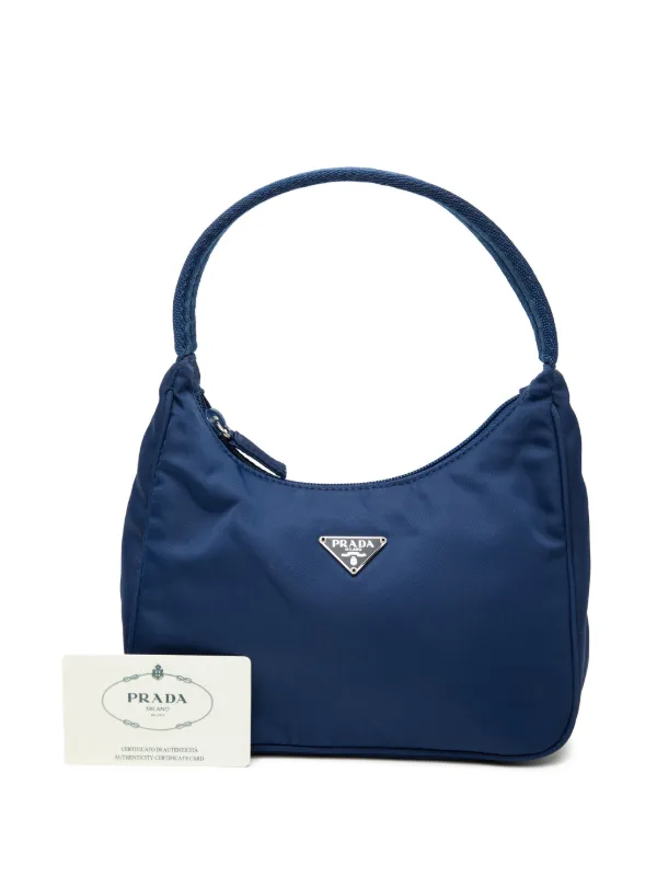 Prada Pre-Owned 2000-2013 Mini Tessuto Sport Shoulder Bag | Blue